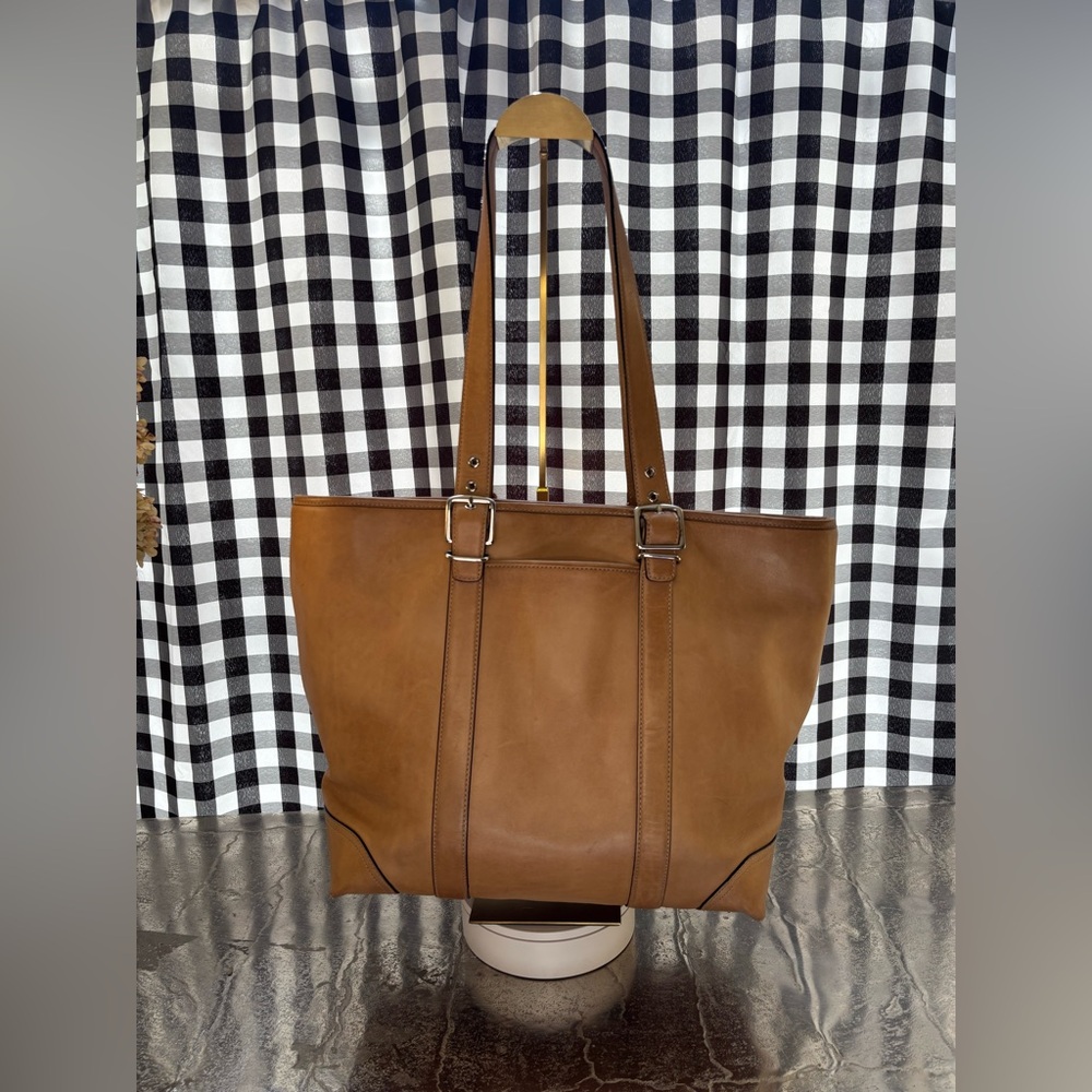 Coach Hampton Leather Carryall Tote in British Tan 2005 - Picture 3 of 9